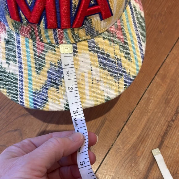 RARE!! Miami, Florida Cap, MIA,, Aztec, Navajo cotton print, fitted, 7 3/8 - Picture 6 of 12